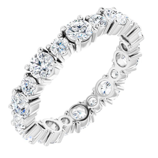 2.30 ct. Round Diamond Eternity Band-VIRABYANI